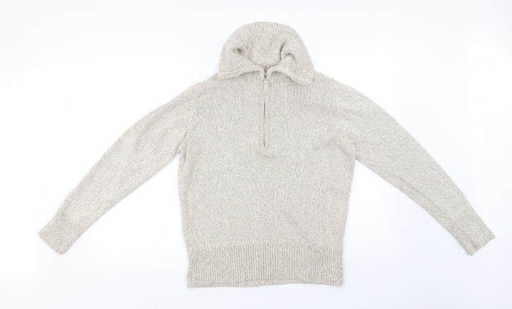 BHS  Womens Beige   Henley Jumper Size 16