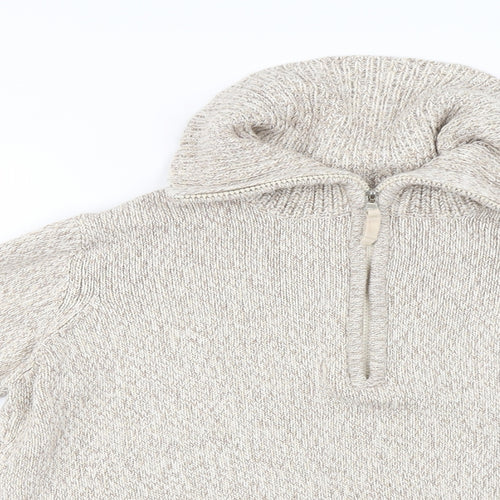 BHS  Womens Beige   Henley Jumper Size 16