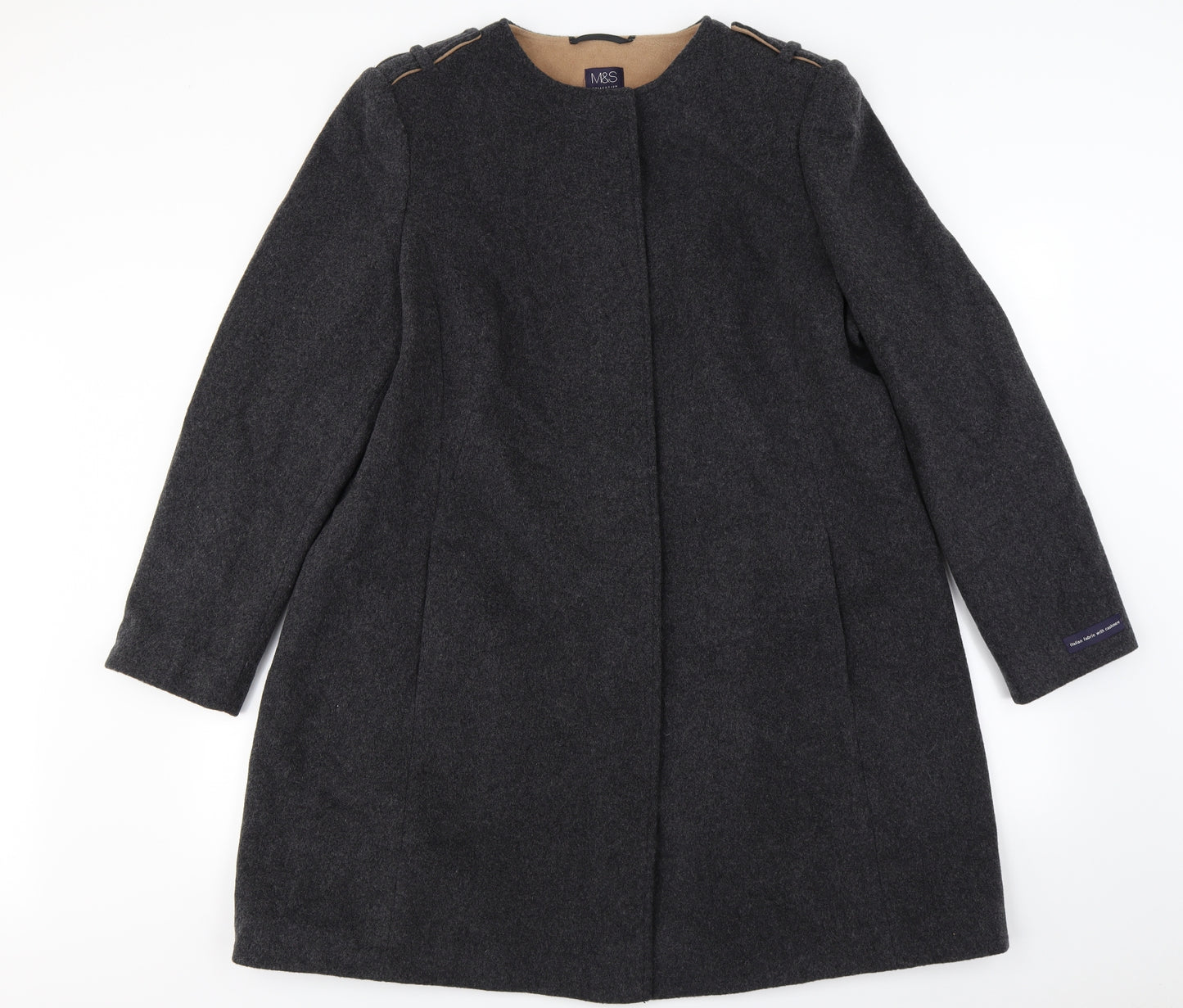 Marks and Spencer Womens Grey   Jacket Coat Size 20