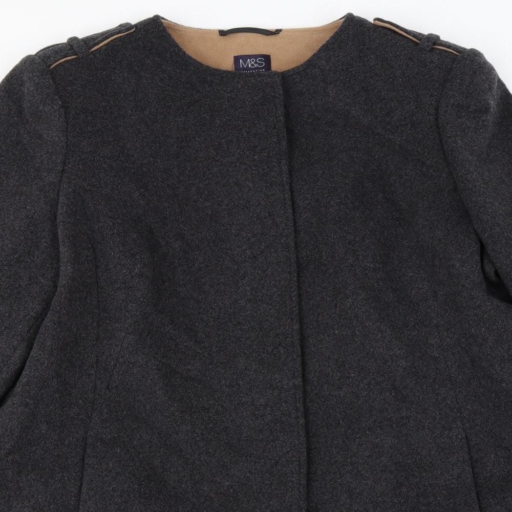 Marks and Spencer Womens Grey   Jacket Coat Size 20