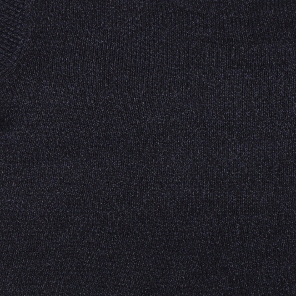 F&F Mens Blue   Henley Jumper Size XL