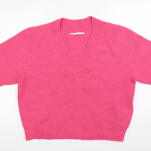 only  Womens Pink   Pullover Jumper Size L
