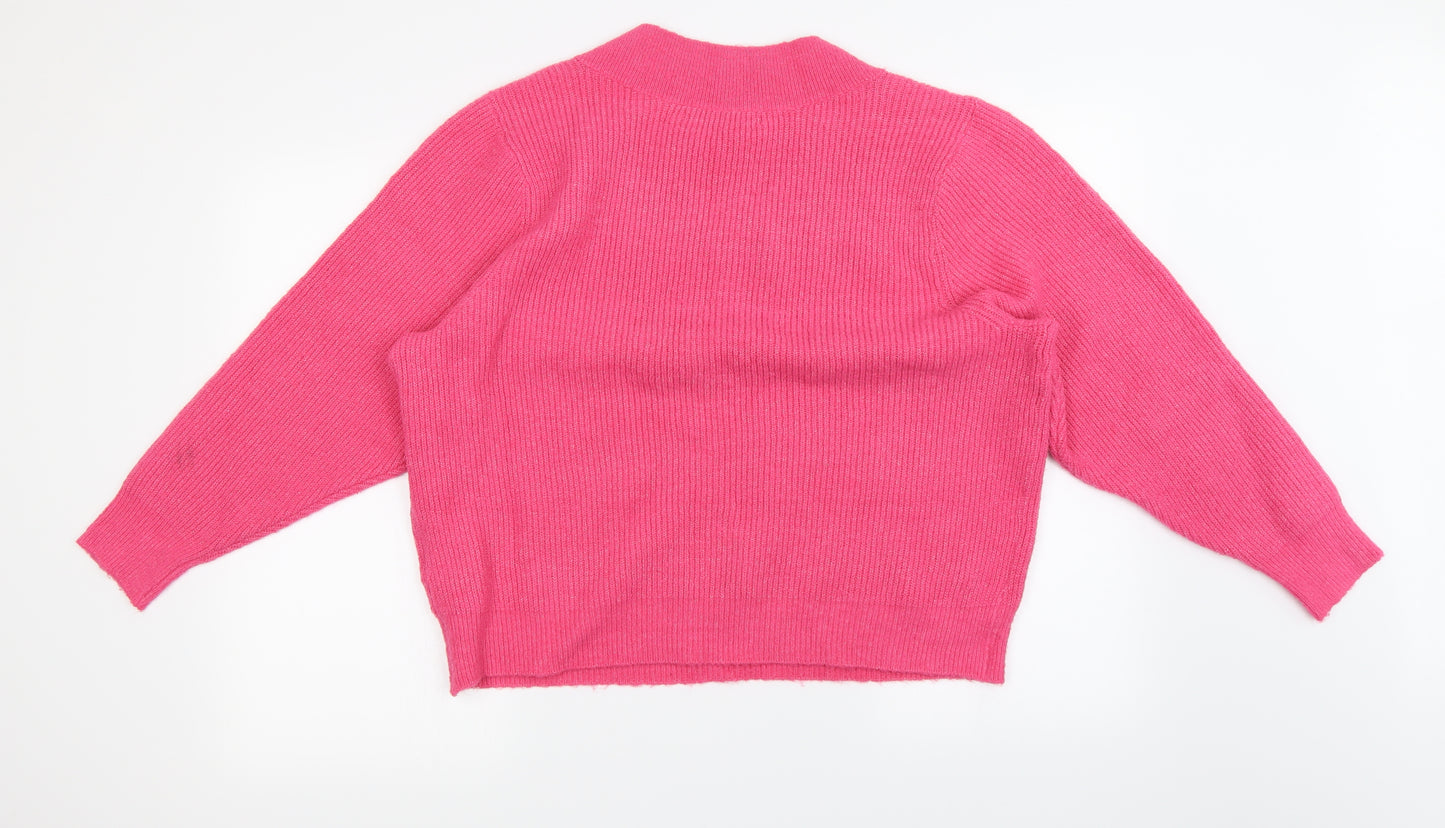 only  Womens Pink   Pullover Jumper Size L