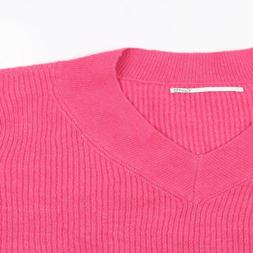 only  Womens Pink   Pullover Jumper Size L