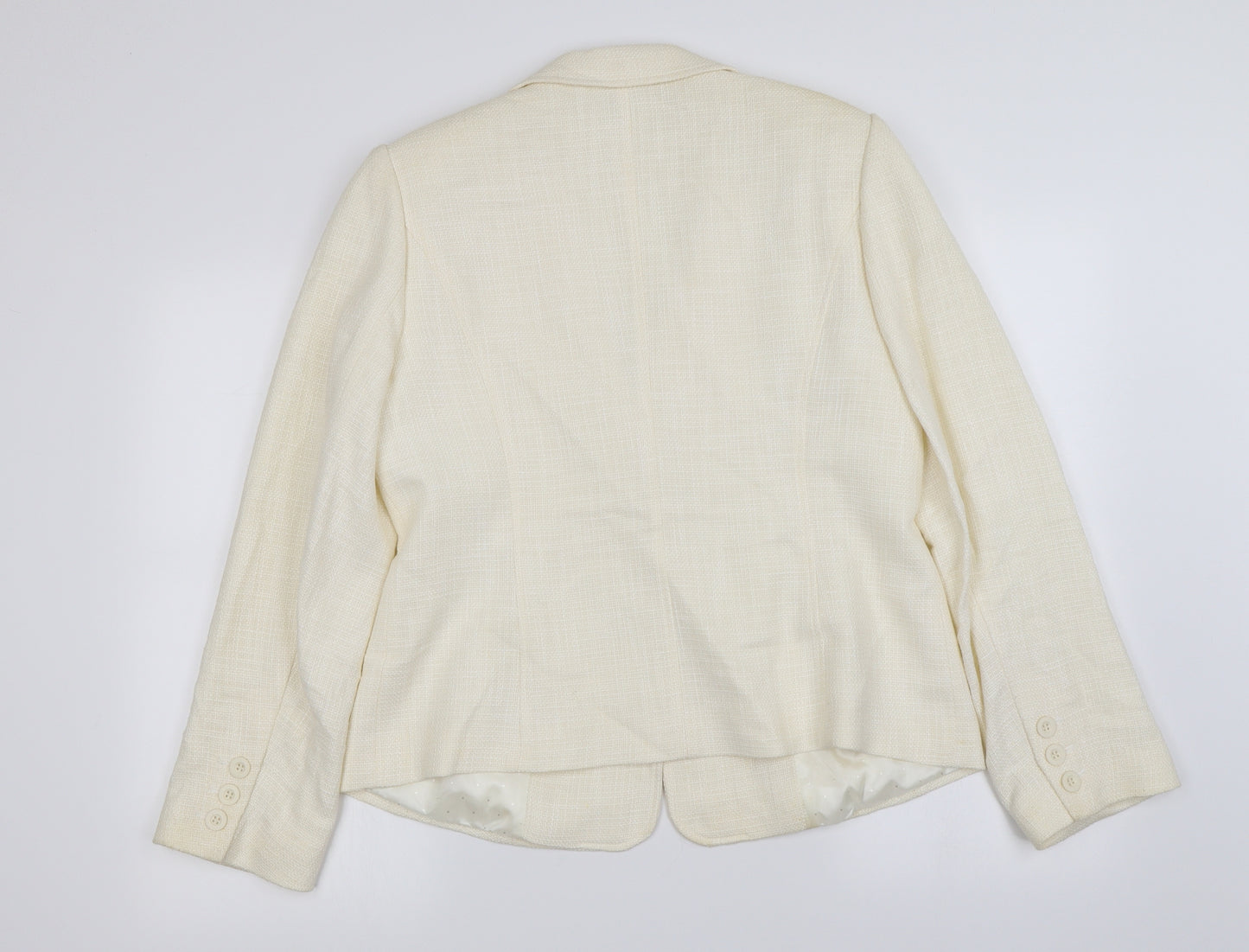 planet Womens Ivory   Jacket Blazer Size 14