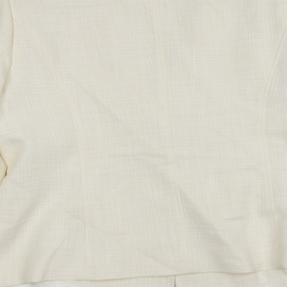 planet Womens Ivory   Jacket Blazer Size 14