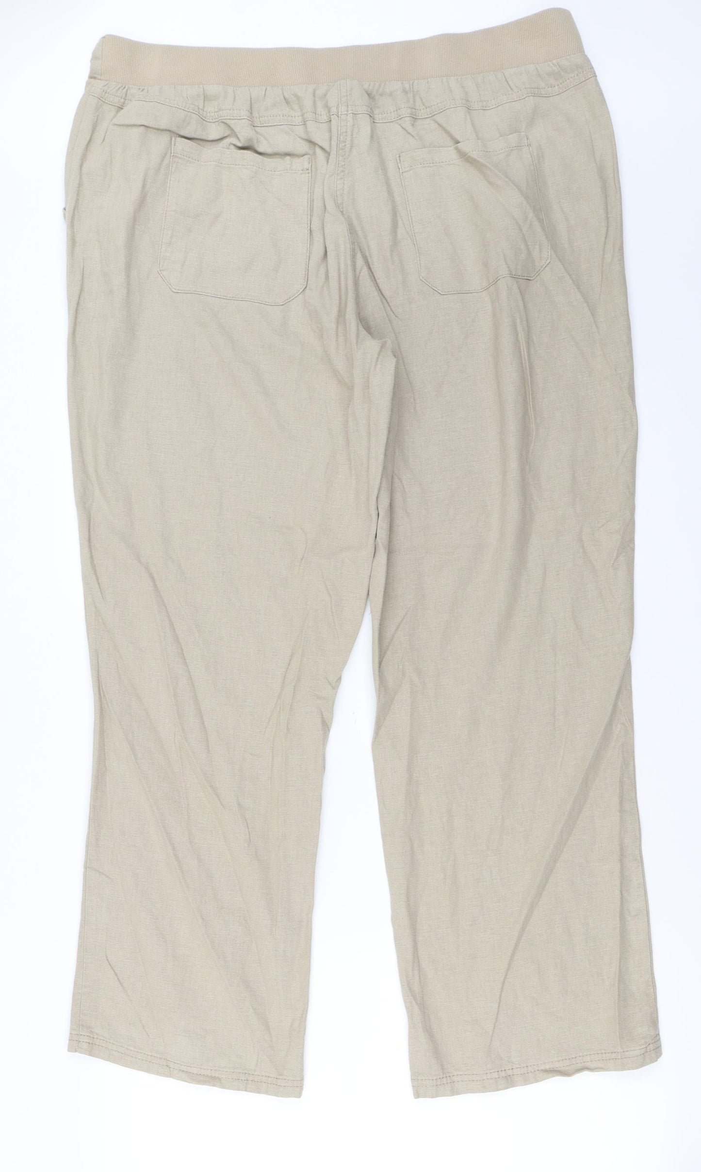 George Womens Beige   Trousers  Size 16 L27 in