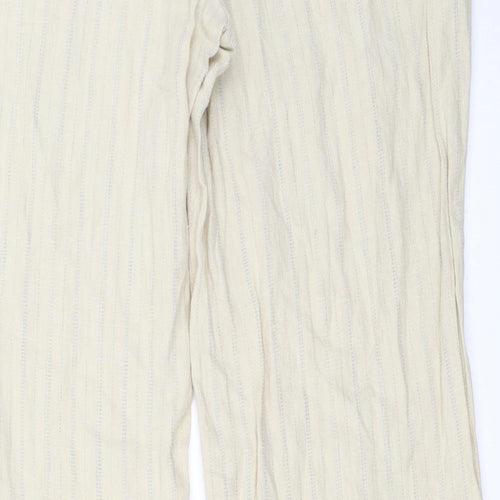 H&M Womens Beige   Trousers  Size 16 L28 in