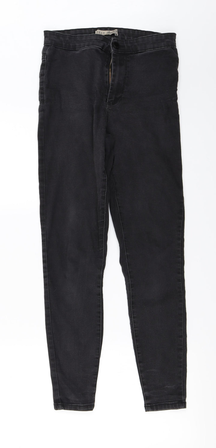 denim co Womens Black Skinny Jeans Size 10 L26 in