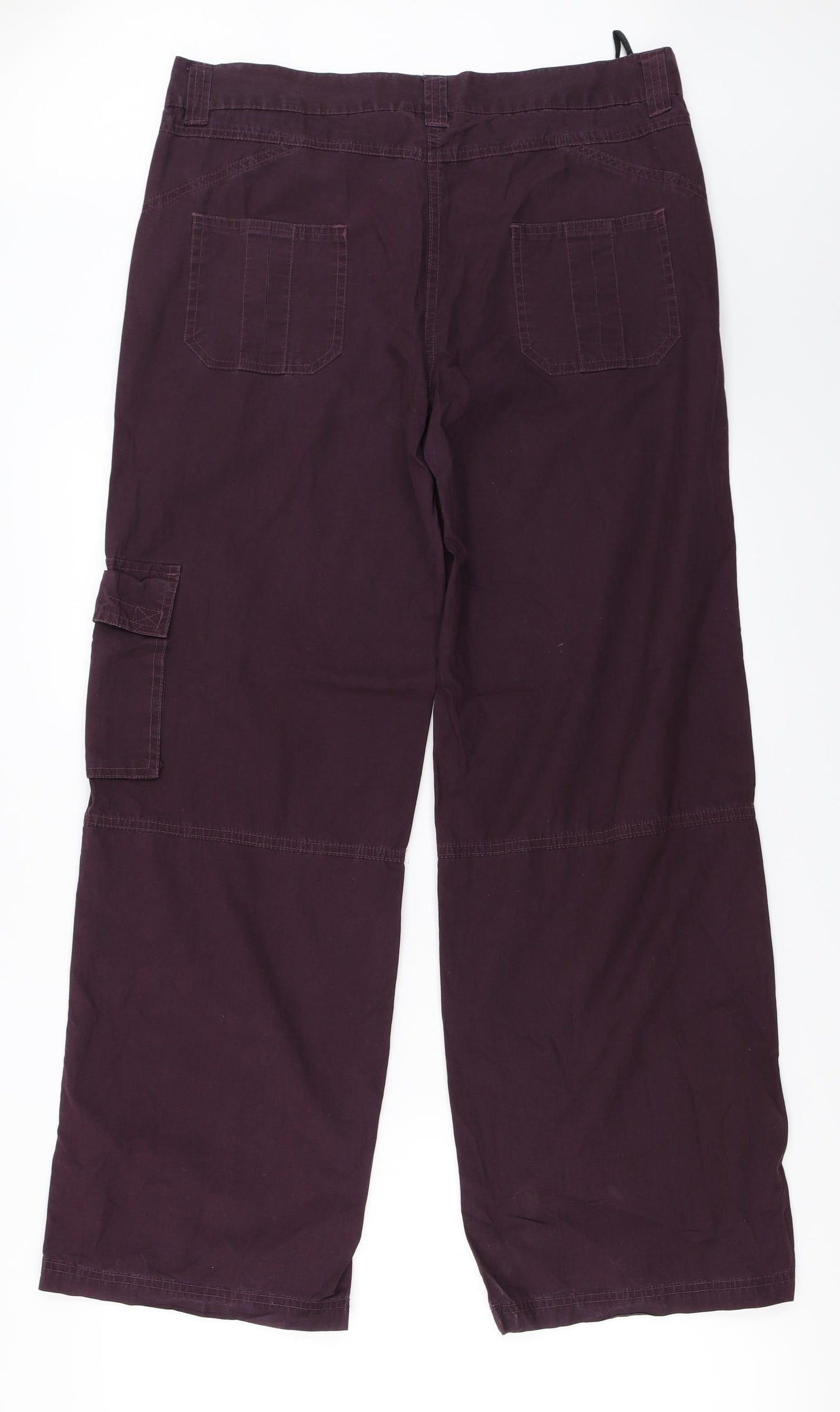 Dorothy Perkins Womens Purple   Cargo Trousers Size 12 L28 in
