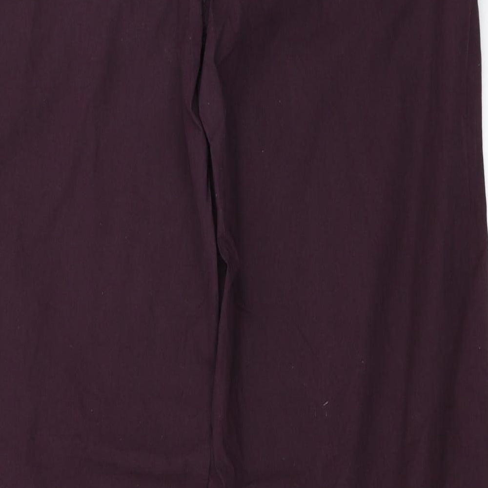 Dorothy Perkins Womens Purple   Cargo Trousers Size 12 L28 in