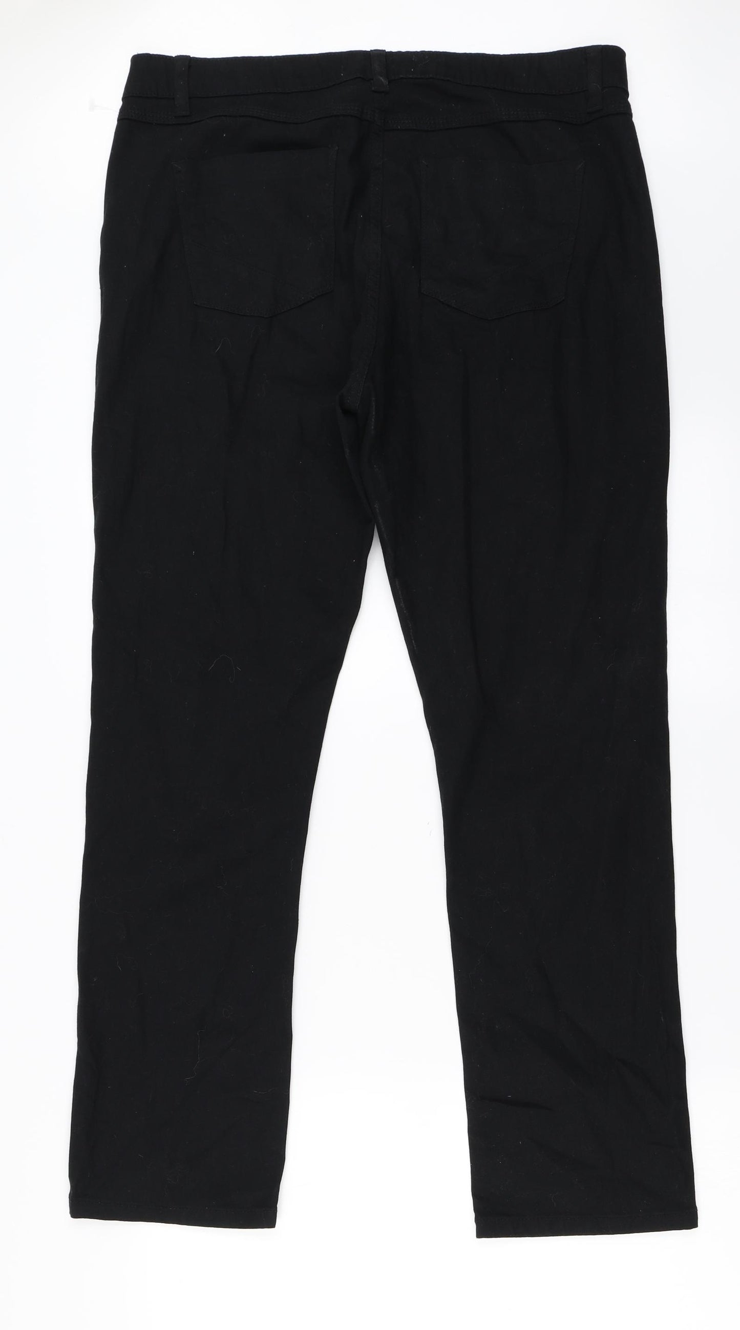 Papaya Womens Black   Straight Jeans Size 16 L28 in