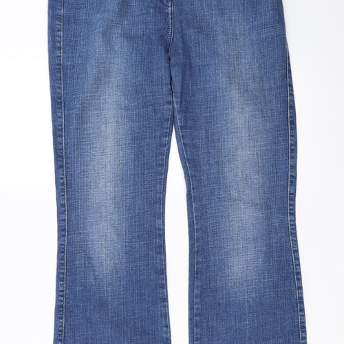 Marks and Spencer Womens Blue   Straight Jeans Size 12 L27 in