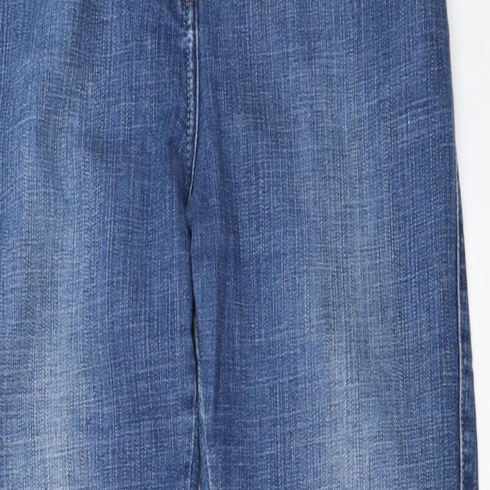 Marks and Spencer Womens Blue   Straight Jeans Size 12 L27 in