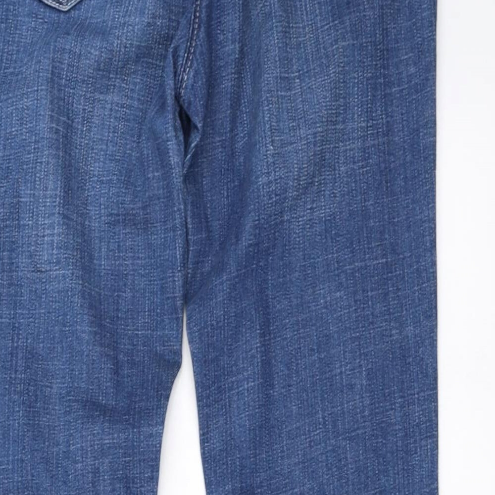 Marks and Spencer Womens Blue   Straight Jeans Size 12 L27 in