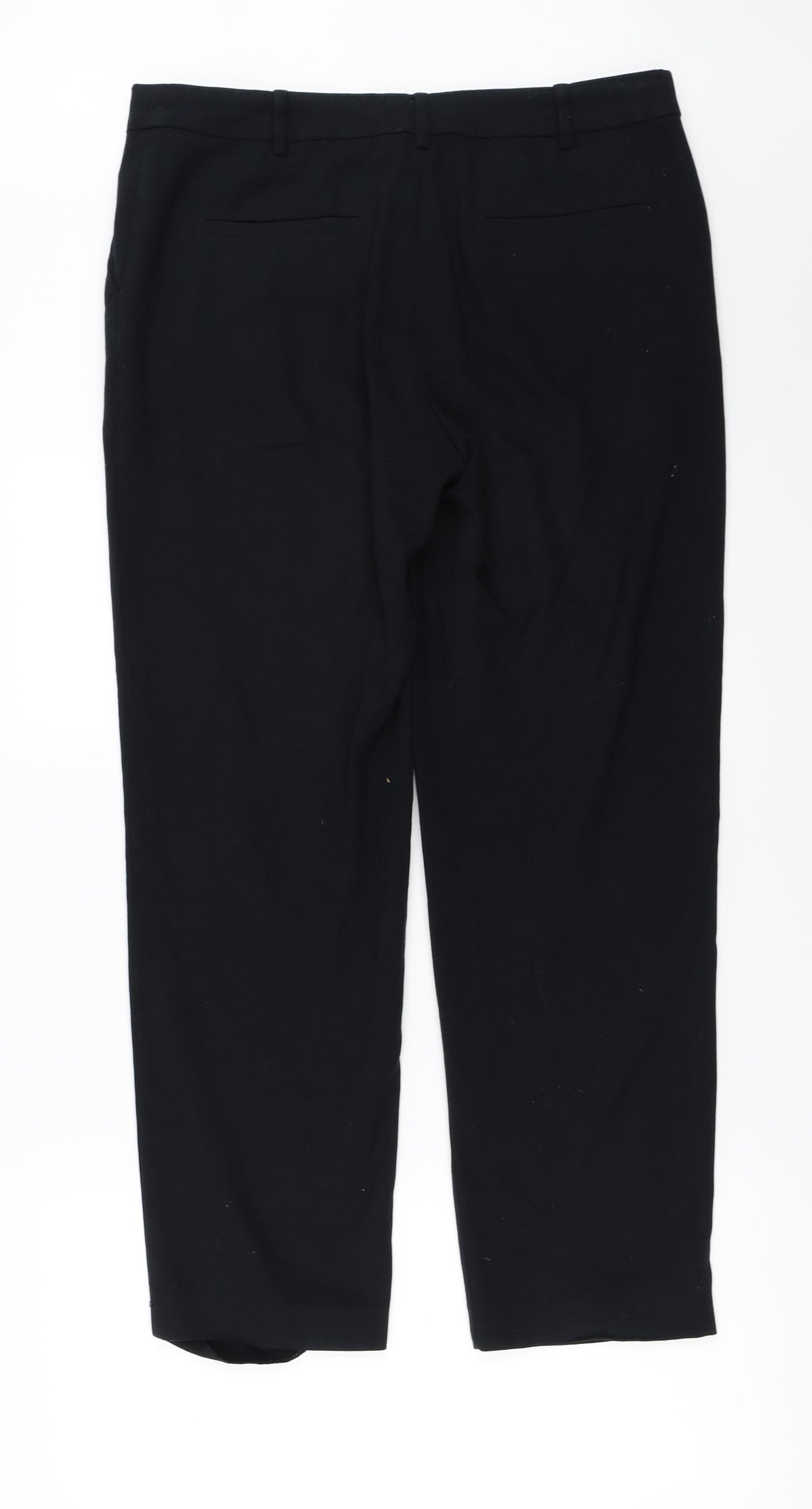 Marks and Spencer Womens Black   Trousers  Size 12 L26 in