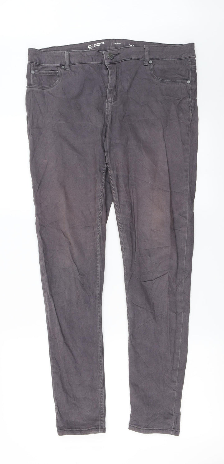 Jegging JANE Womens Grey   Straight Jeans Size XL L27 in