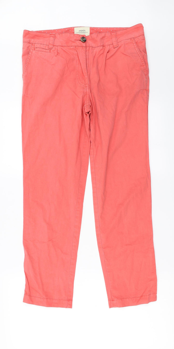 Papaya Womens Pink Straight Jeans Size 12 L27 in