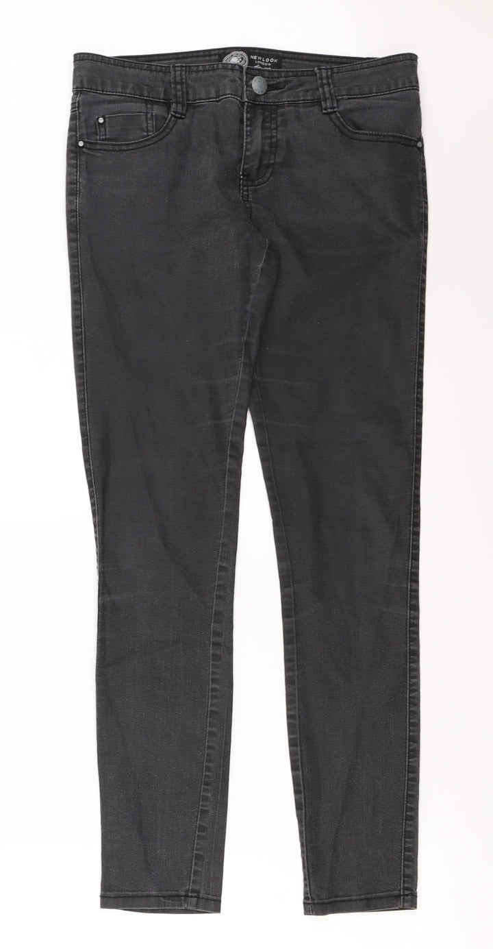New Look Womens Black Skinny Jeans Size 10 L27 in