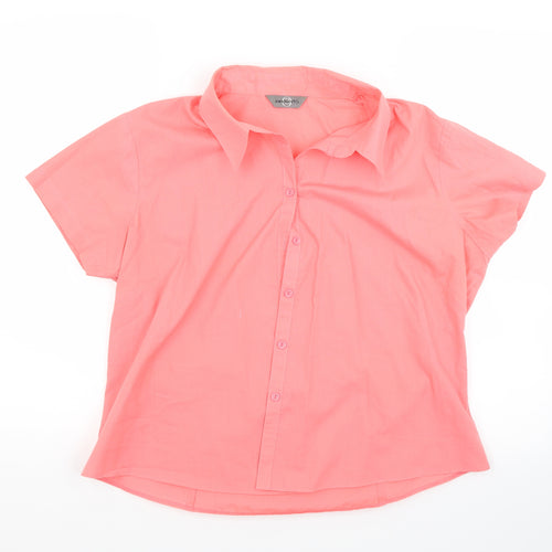 AMARANTO Womens Red   Basic Blouse Size 18