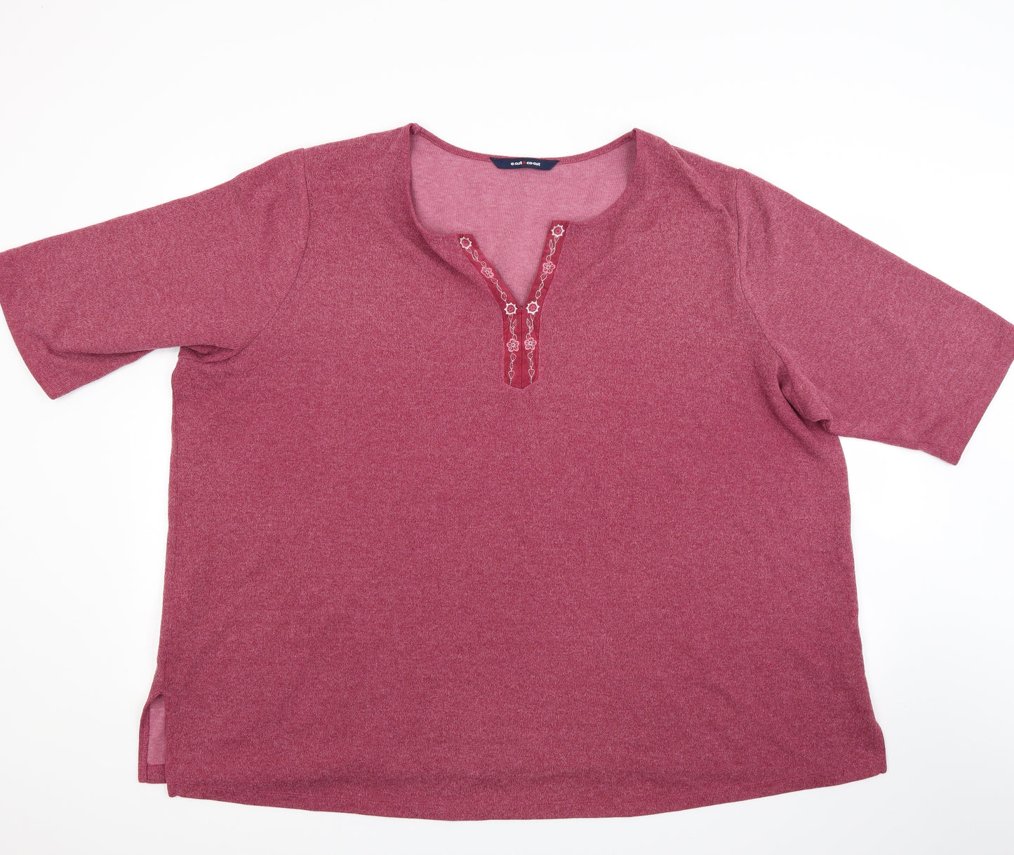 East Coast Womens Red   Basic T-Shirt Size 32