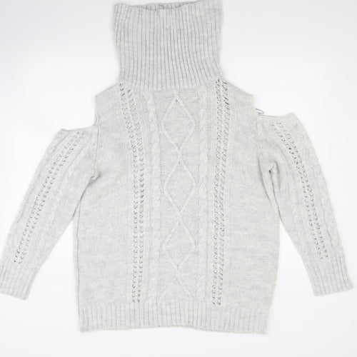 Papaya Womens Grey   Pullover Jumper Size L