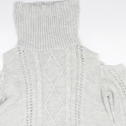 Papaya Womens Grey   Pullover Jumper Size L