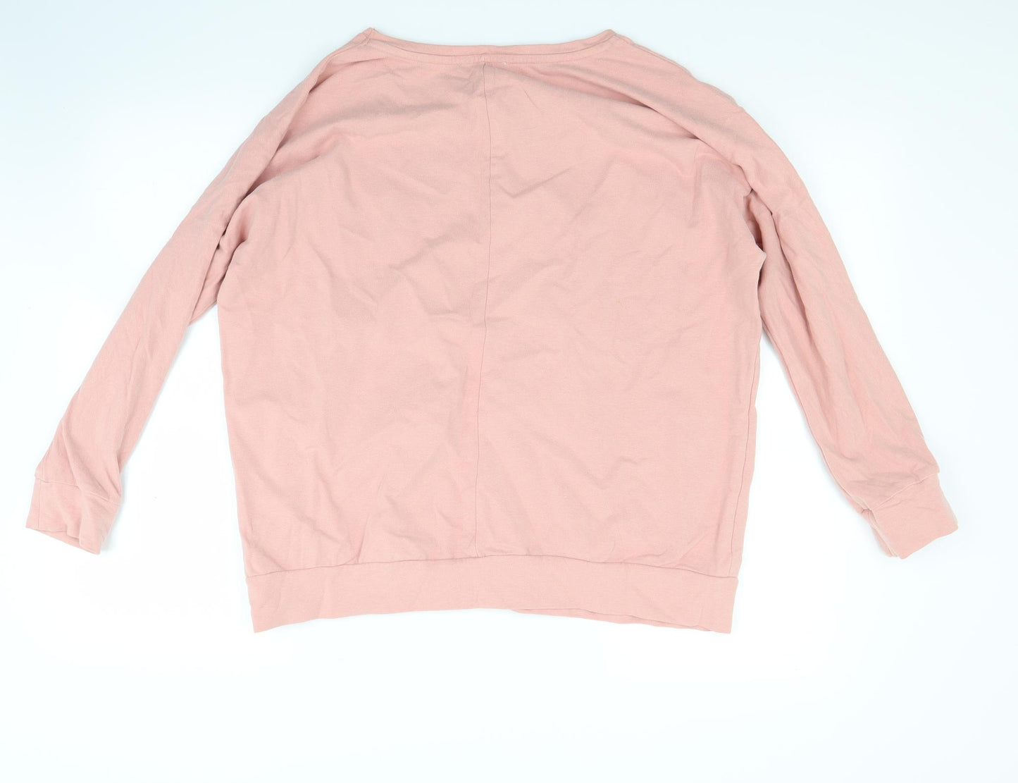 Woolovers Womens Pink   Pullover Sweatshirt Size M