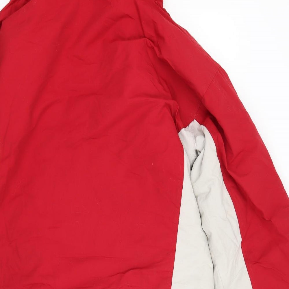 Billabong Mens Red   Windbreaker Coat Size L