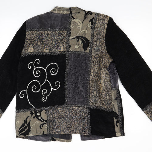 Indigo Moon Womens Black   Jacket  Size M