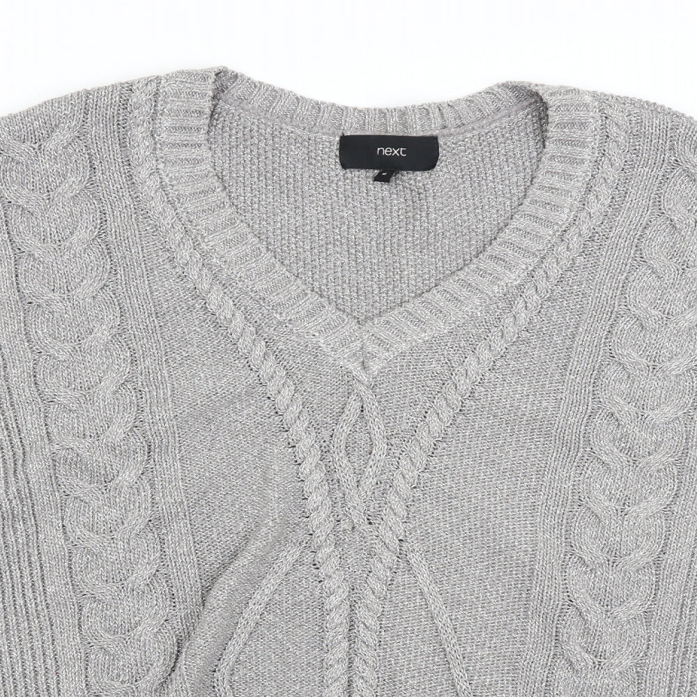 NEXT Womens Silver   Pullover Jumper Size M