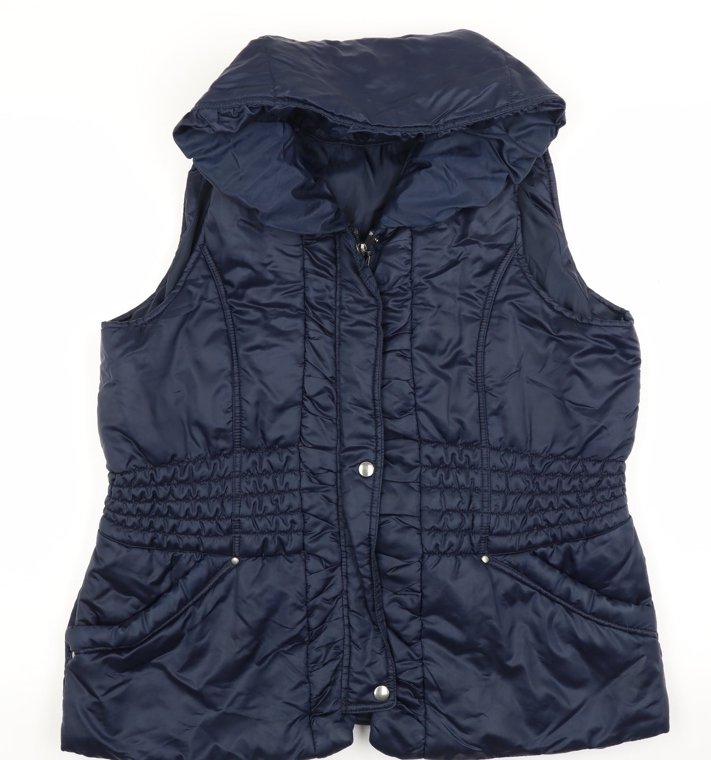 Moda Womens Blue   Gilet Coat Size 18