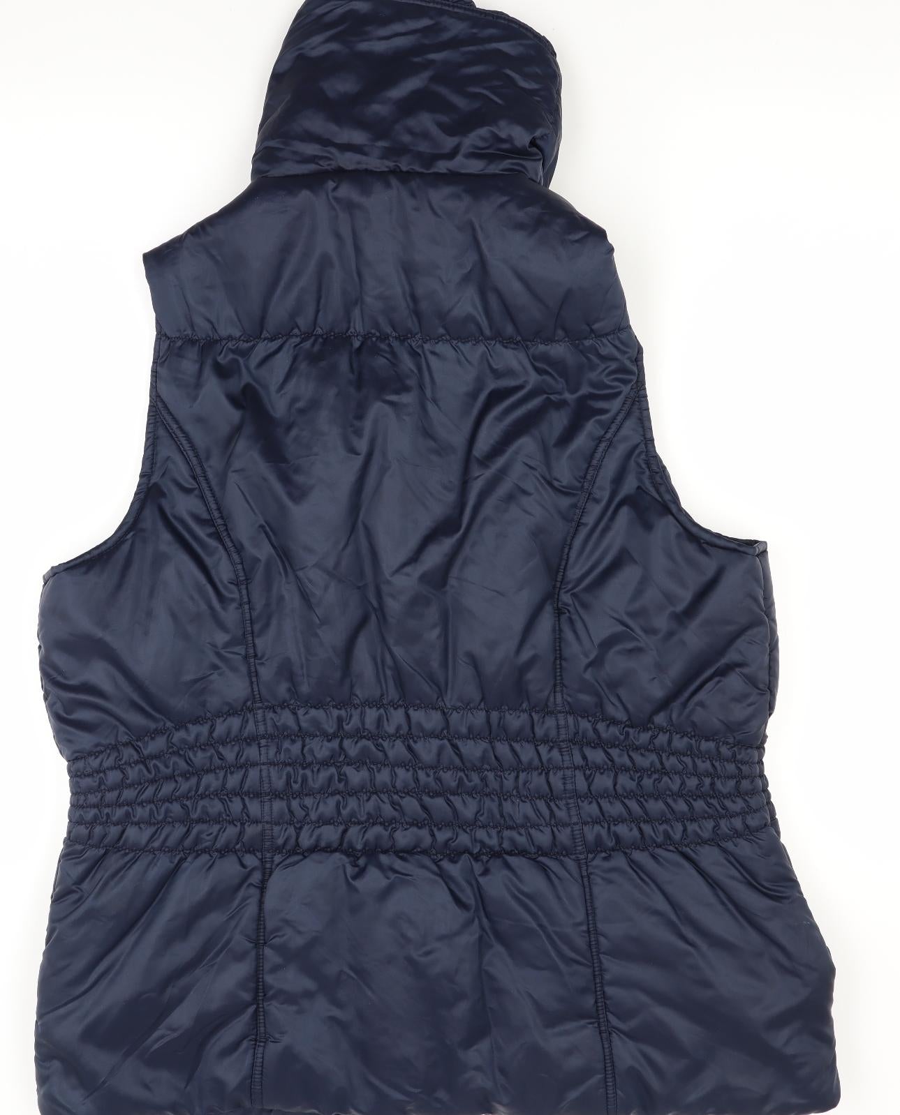 Moda Womens Blue   Gilet Coat Size 18