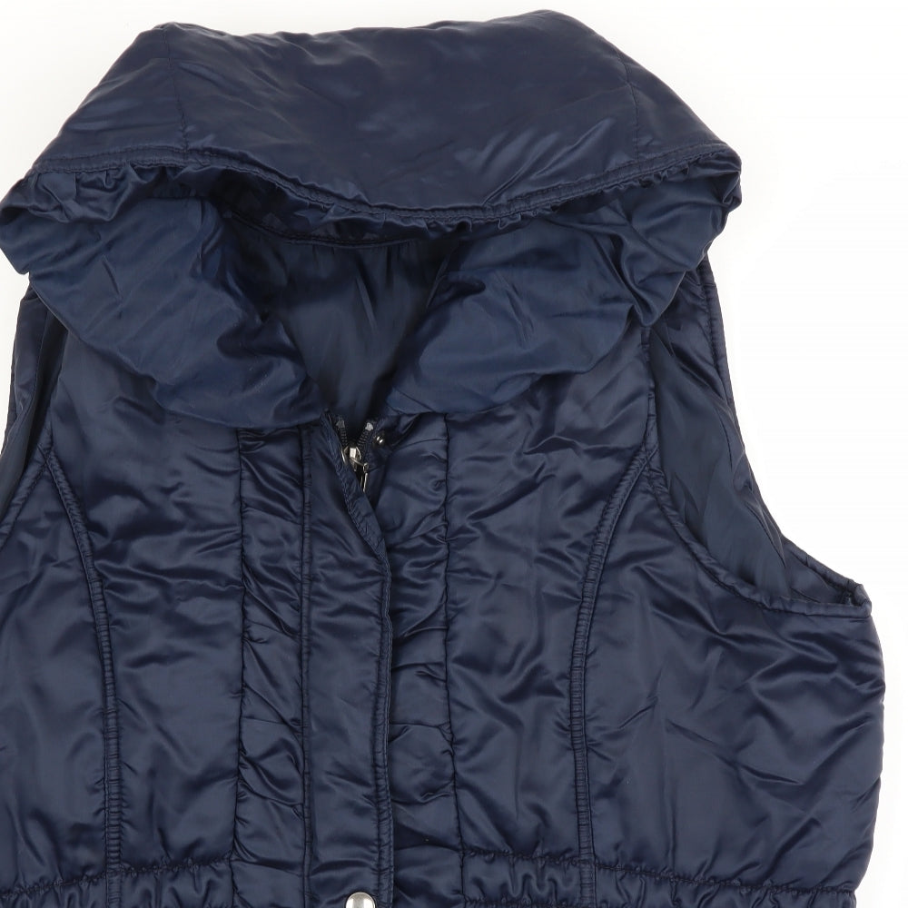 Moda Womens Blue   Gilet Coat Size 18