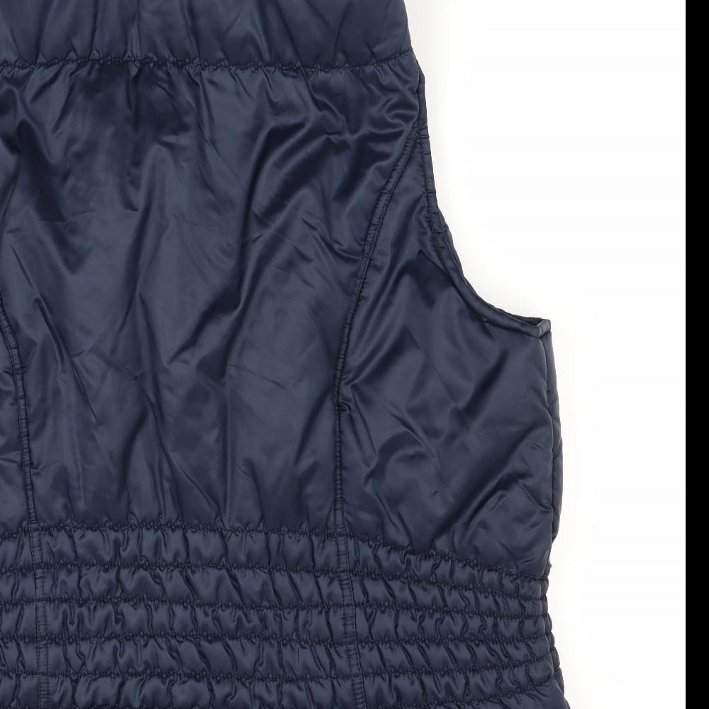 Moda Womens Blue   Gilet Coat Size 18