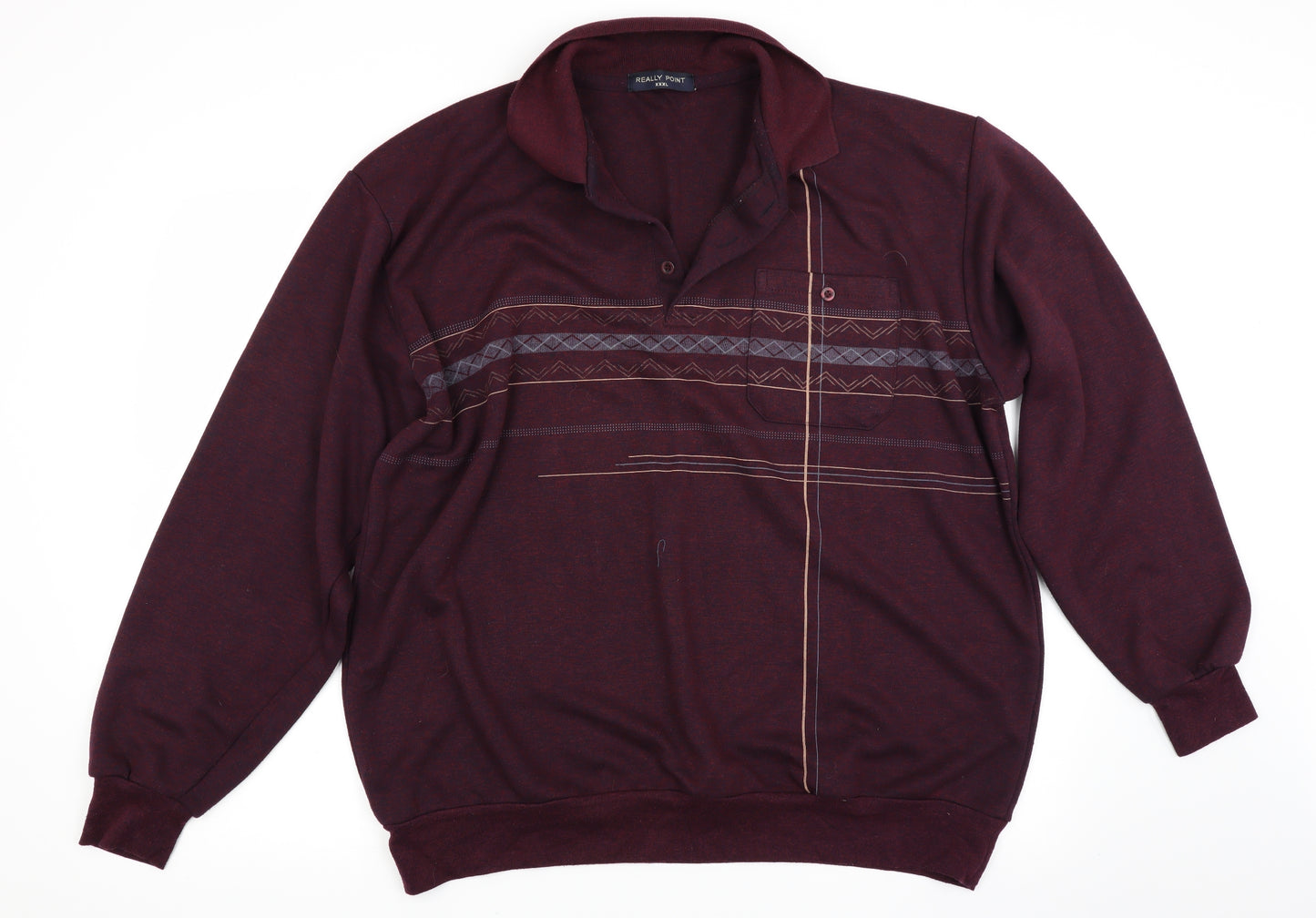 Really Point Mens Red    Polo Size 3XL