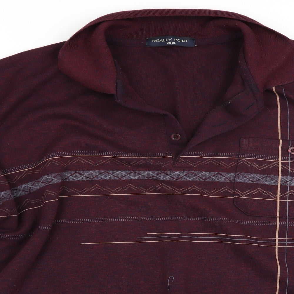 Really Point Mens Red    Polo Size 3XL