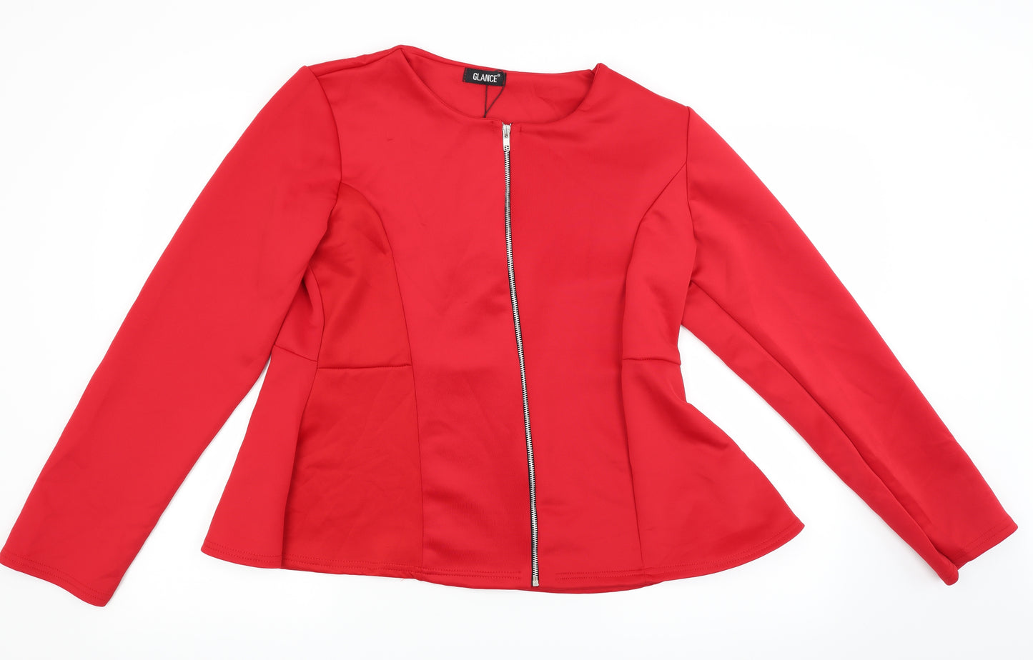 Glance Womens Red   Jacket Coat Size 22