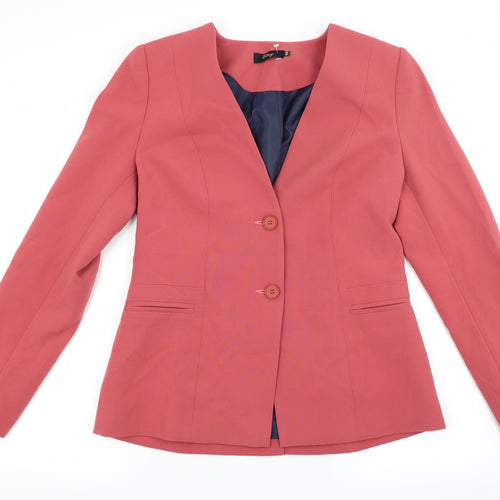 Elnay Womens Red   Jacket Blazer Size 18