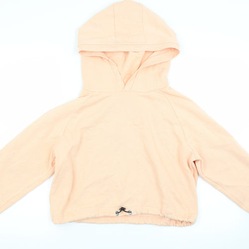 Active Girls Orange  Jacquard Pullover Hoodie Size 11-12 Years
