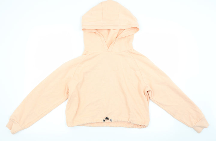 Active Girls Orange  Jacquard Pullover Hoodie Size 11-12 Years