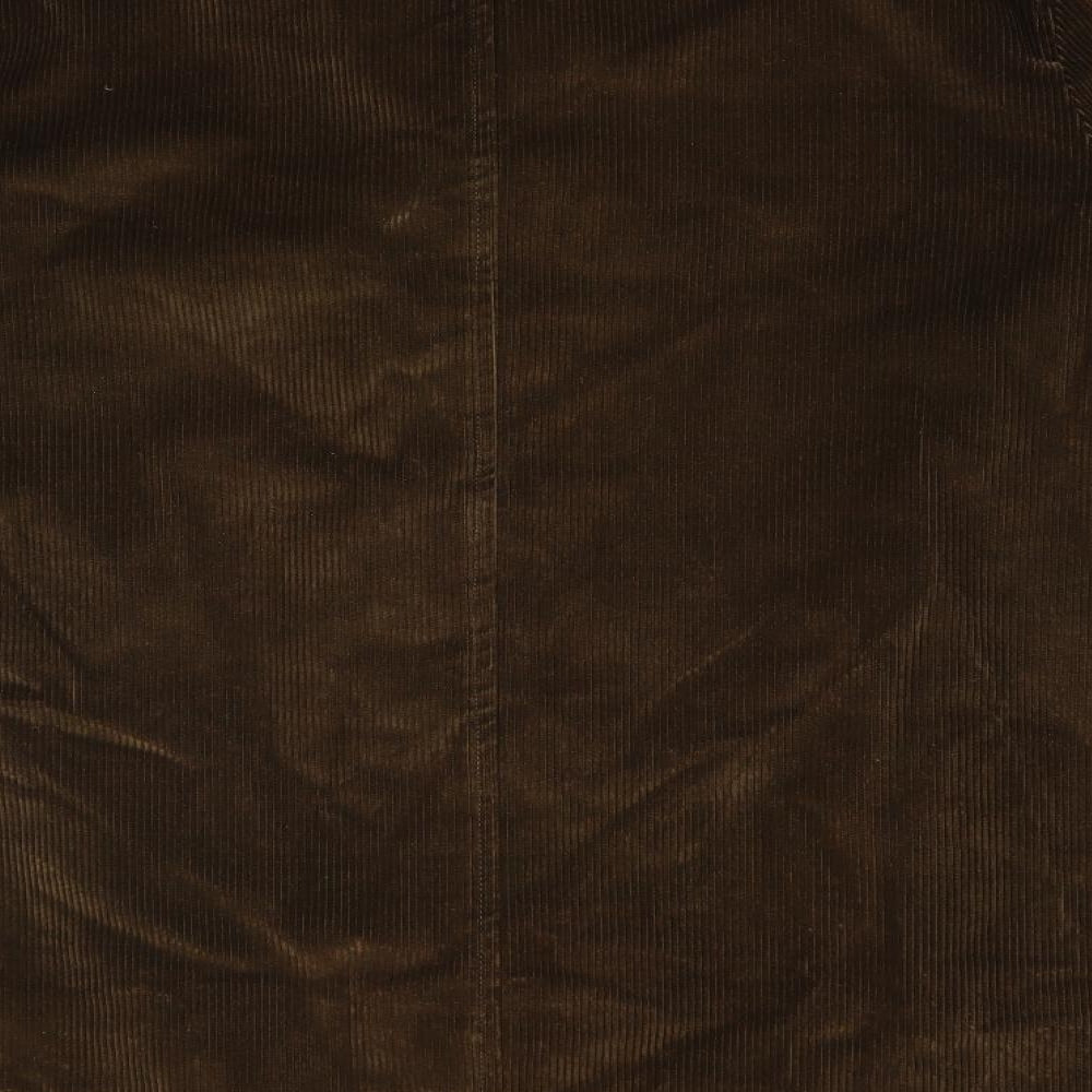 DAKS Mens Brown  Corduroy Overcoat Coat Size L