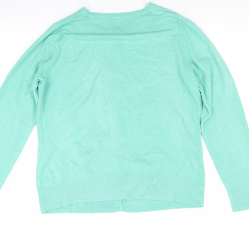 BHS Womens Green  Knit Cardigan Jumper Size 14