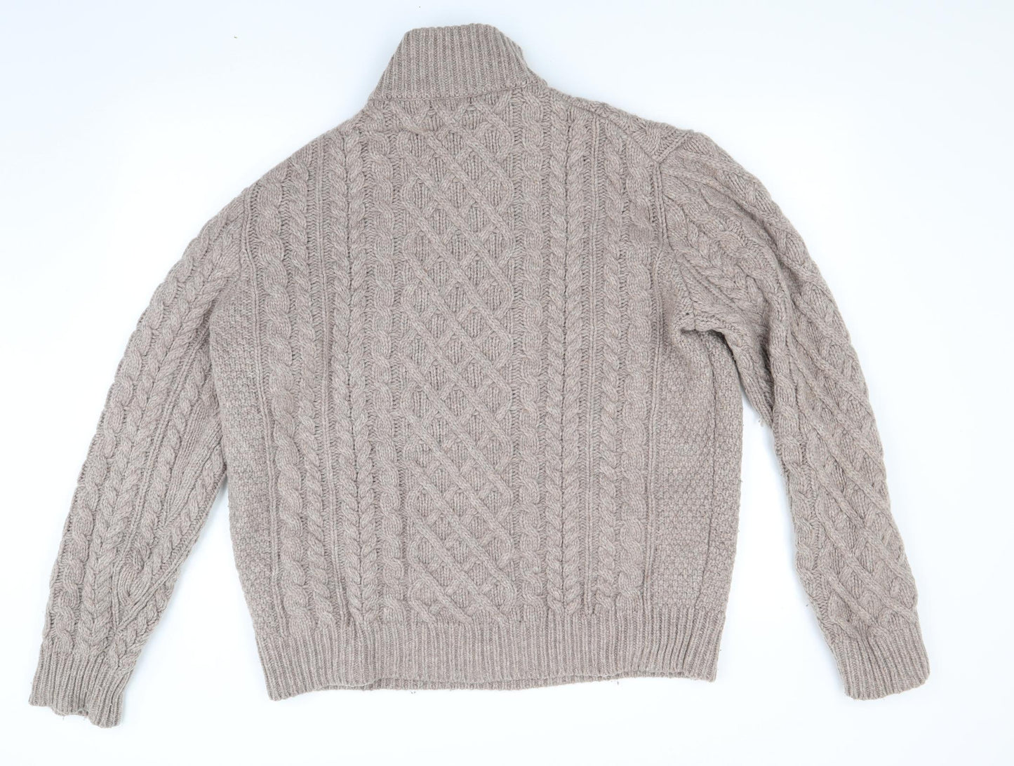 Joseph Turner  Mens Brown  Knit Henley Jumper Size L