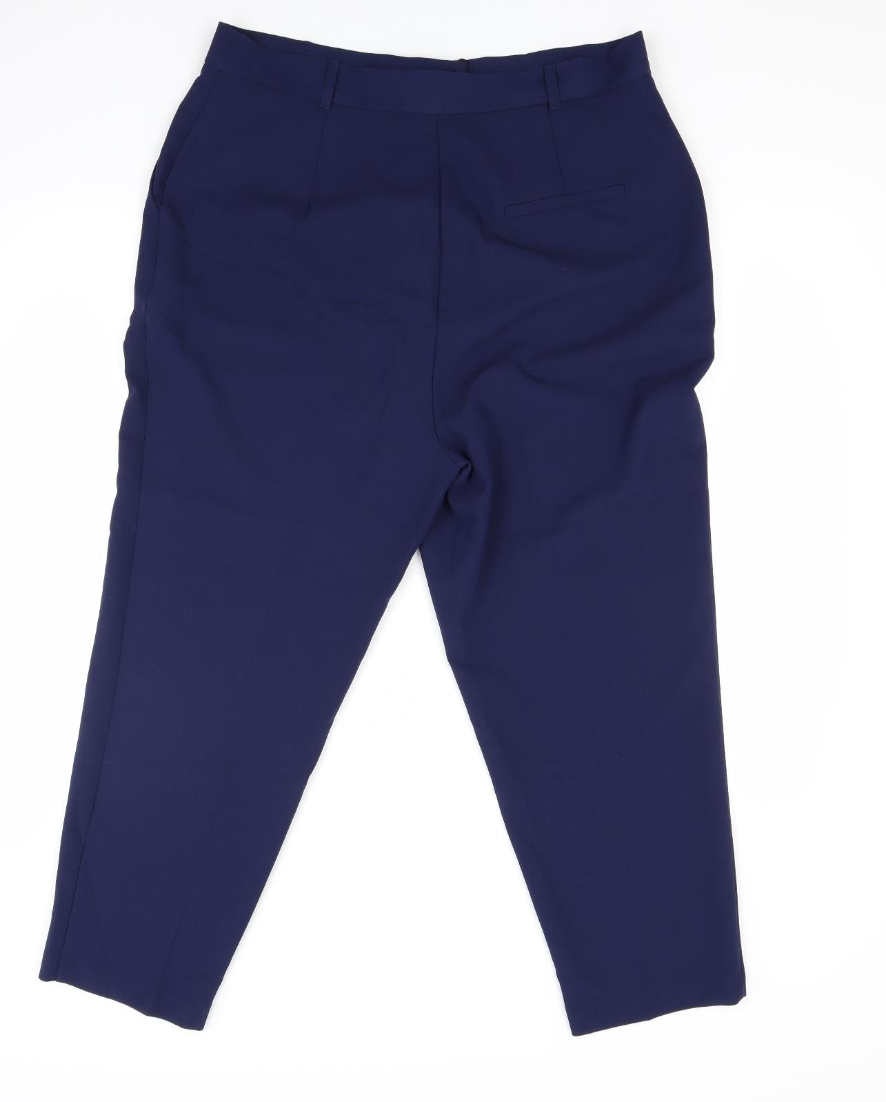 Papaya Womens Blue   Trousers  Size 16 L27 in