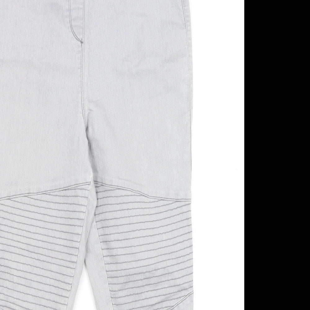 Matalan Womens Grey  Denim Jegging Jeans Size 14 L28 in