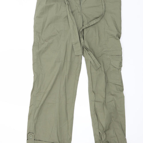BPC Womens Green  Rayon Trousers  Size 36 L23 in