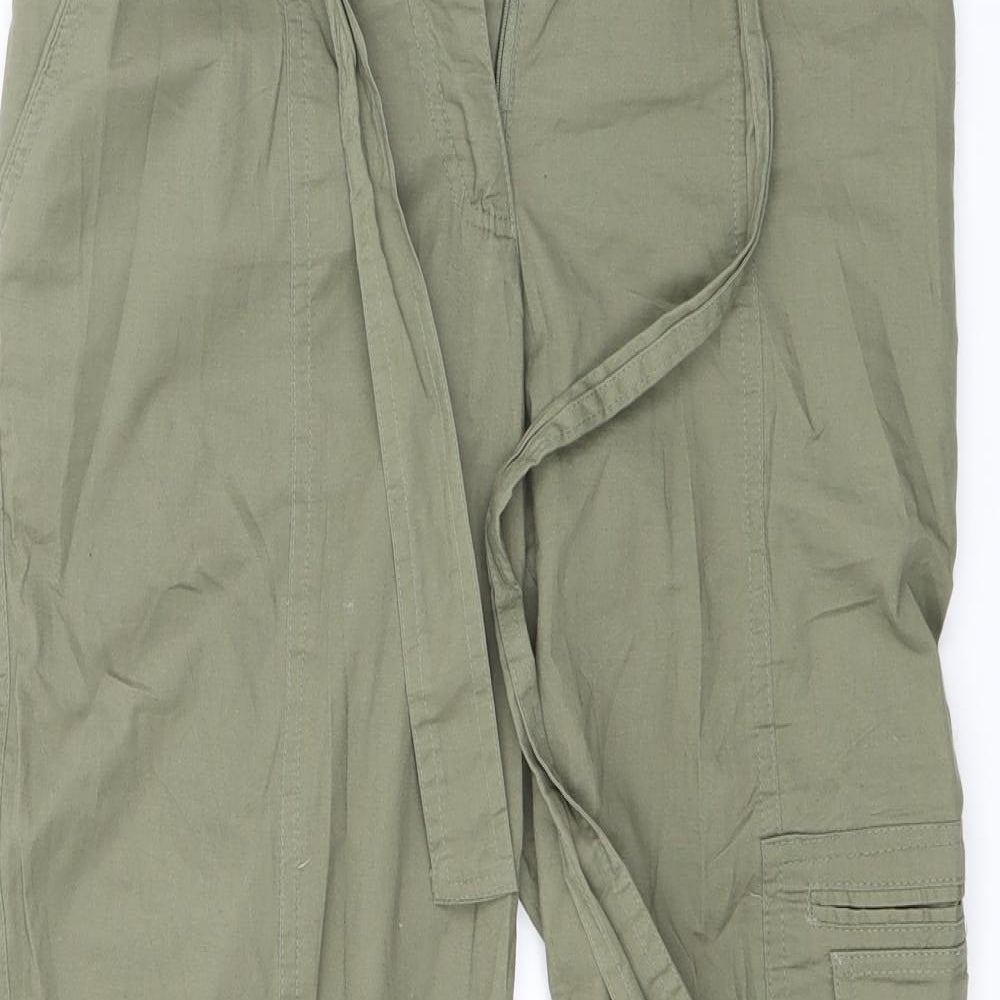 BPC Womens Green  Rayon Trousers  Size 36 L23 in