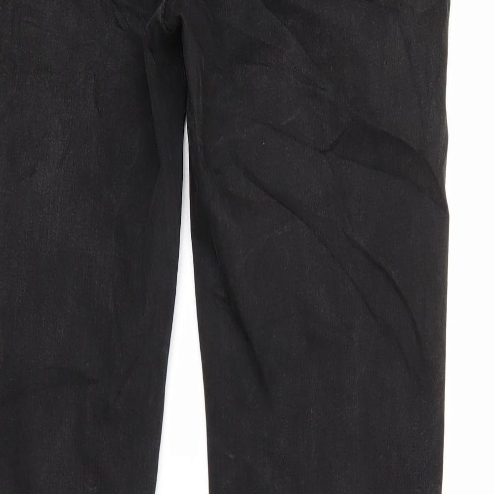 BiBA Womens Black  Denim Skinny Jeans Size 12 L27 in