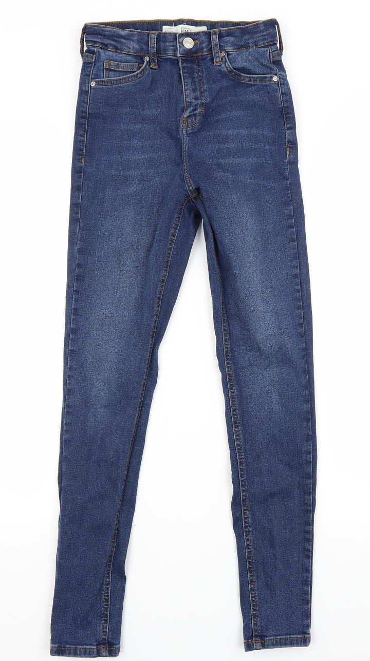 Top shop Womens Blue Skinny Jeans Size 26 in L27 in